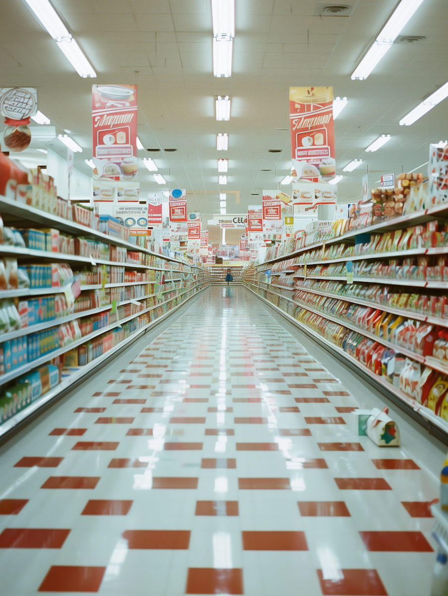 Grocery store aisle